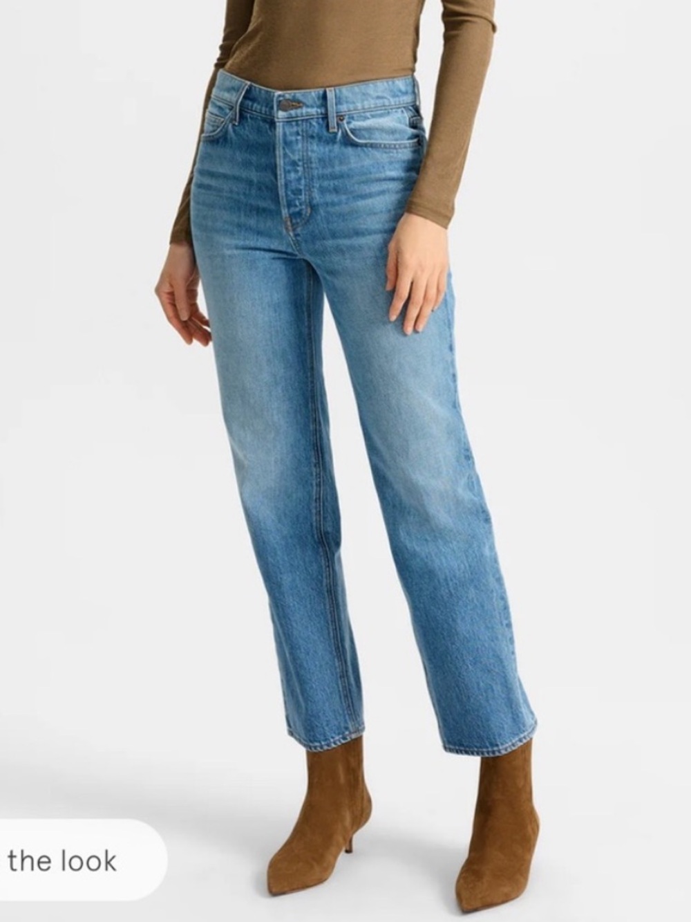 Veronica Beard Joey Straight-Leg Jeans in Light Blue Denim 29